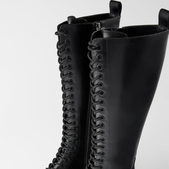 Tall combat boots - Picture 5 of 7